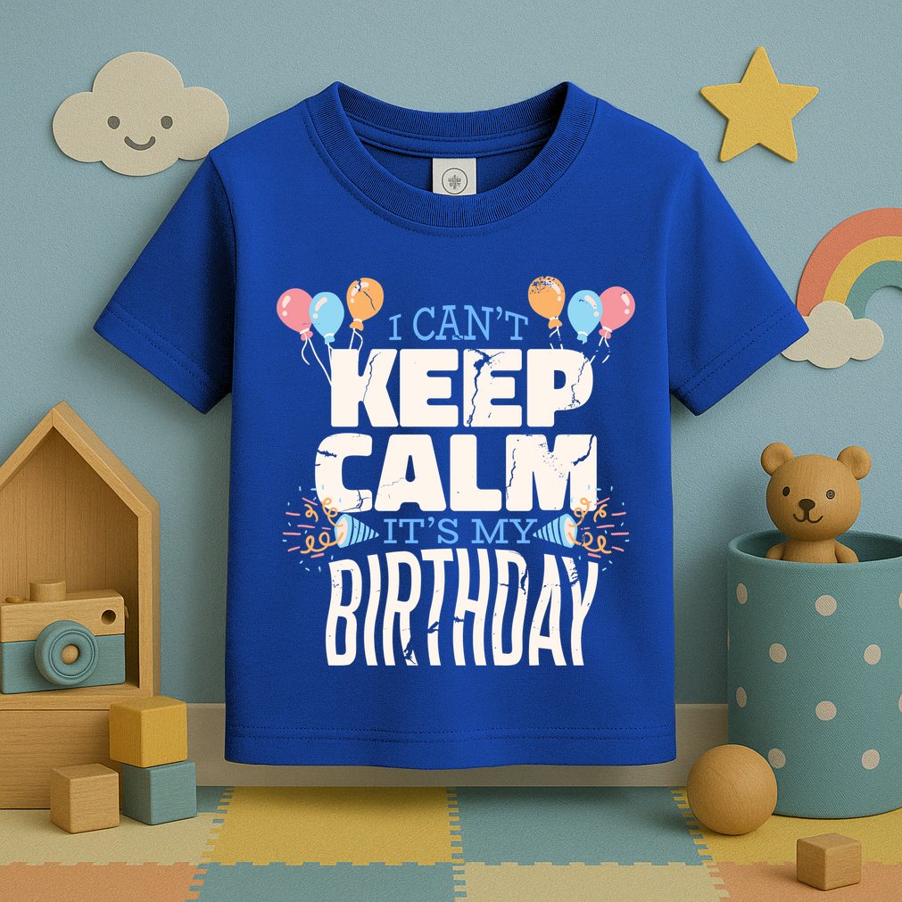 I Can't Keep Calm It's My Birthday Toddler T-Shirt