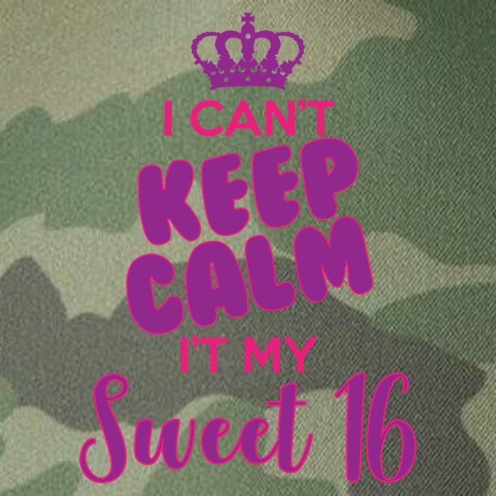 I Can't Keep Calm It's MY Sweet  16 Legacy Tie Dye Trucker Hat