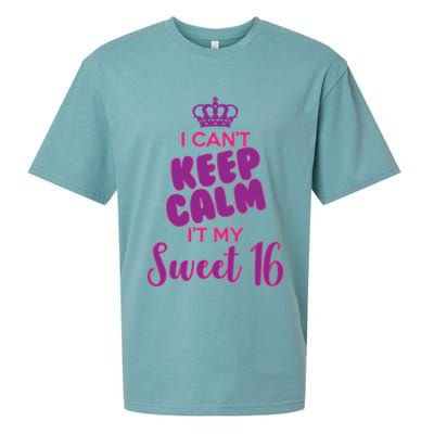 I Can't Keep Calm It's MY Sweet  16 Sueded Cloud Jersey T-Shirt