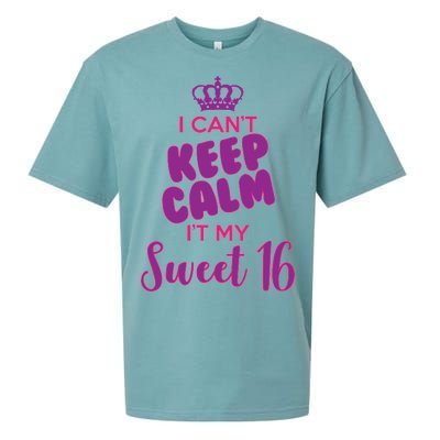 I Can't Keep Calm It's MY Sweet  16 Sueded Cloud Jersey T-Shirt