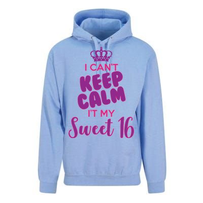 I Can't Keep Calm It's MY Sweet  16 Unisex Surf Hoodie