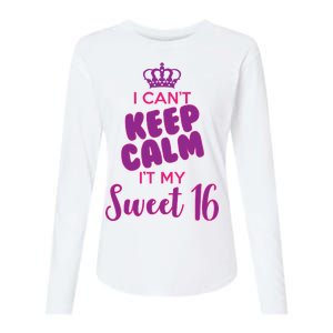 I Can't Keep Calm It's MY Sweet  16 Womens Cotton Relaxed Long Sleeve T-Shirt