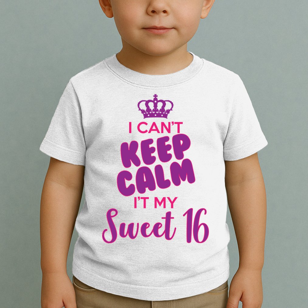 I Can't Keep Calm It's MY Sweet  16 Toddler T-Shirt