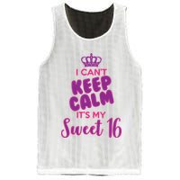 I Can't Keep Calm It's My Sweet 16 Mesh Reversible Basketball Jersey Tank