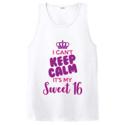 I Can't Keep Calm It's My Sweet 16 PosiCharge Competitor Tank