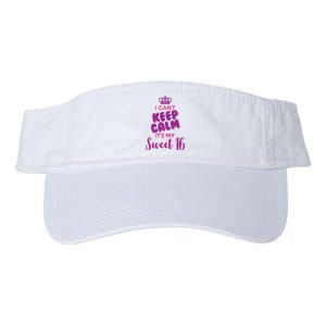 I Can't Keep Calm It's My Sweet 16 Valucap Bio-Washed Visor