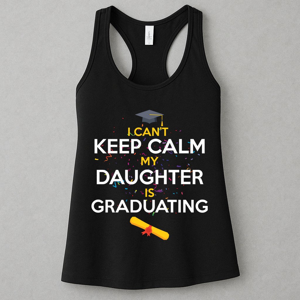 I Can't Keep Calm My Daughter is Graduating Womens Tank Top