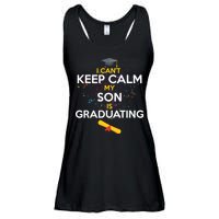 I Can't Keep Calm My Son is Graduating Ladies Essential Flowy Tank