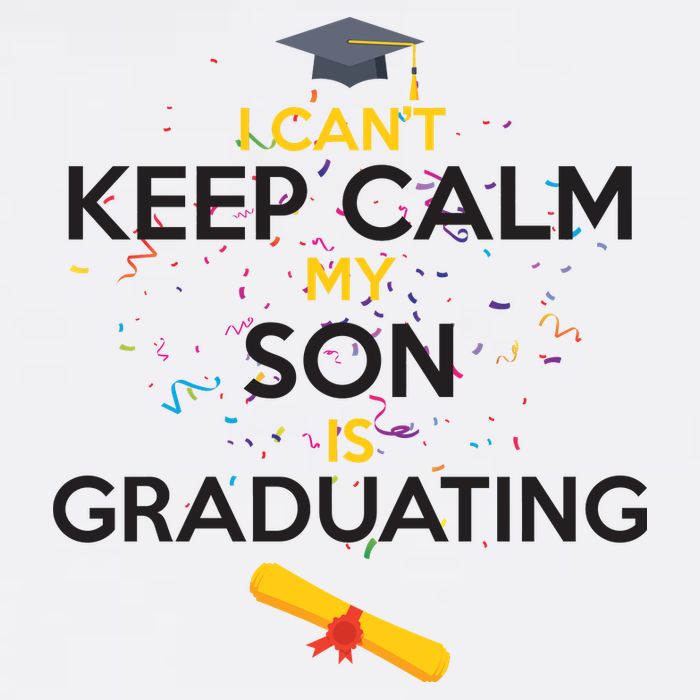 I Can't Keep Calm My Son is Graduating Garment-Dyed Sweatshirt