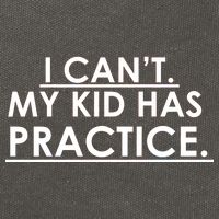 I Can't My Kid Has Pratice Funny Cotton Canvas Backpack