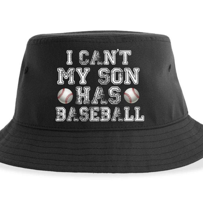I Can't My Son Has Baseball Sustainable Bucket Hat