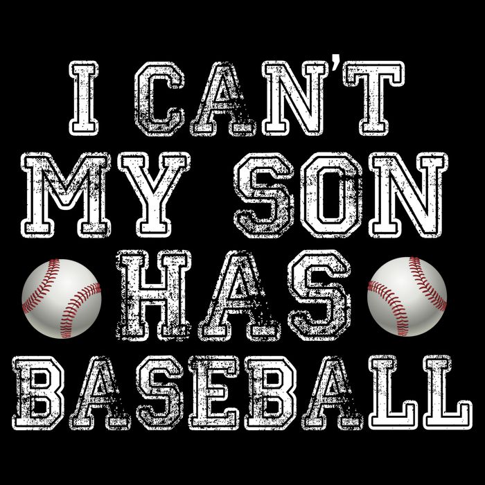I Can't My Son Has Baseball Sustainable Bucket Hat