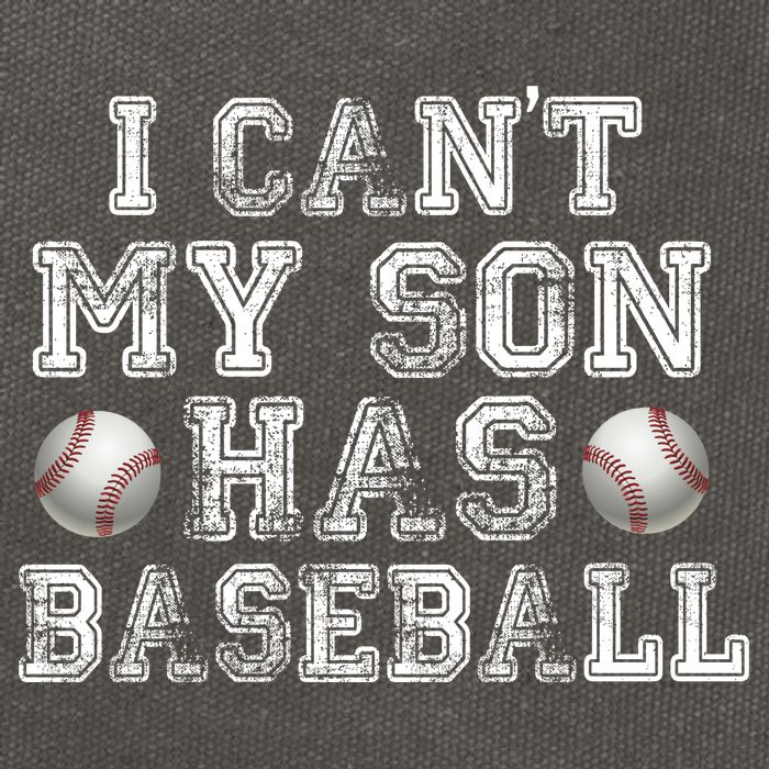 I Can't My Son Has Baseball Cotton Canvas Backpack