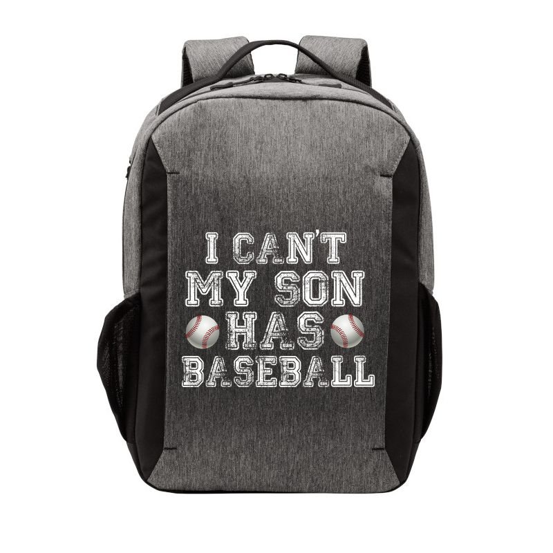 I Can't My Son Has Baseball Vector Backpack