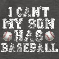 I Can't My Son Has Baseball Vector Backpack