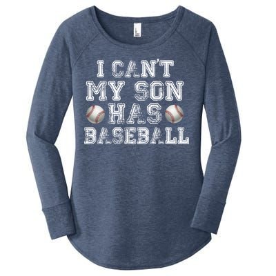 I Can't My Son Has Baseball Women's Perfect Tri Tunic Long Sleeve Shirt