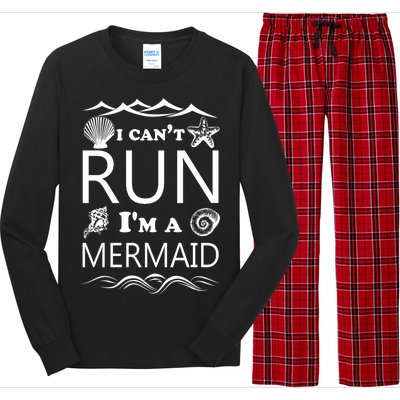 I Can't Run I'm A Mermaid Long Sleeve Pajama Set