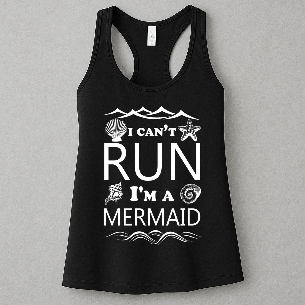 I Can't Run I'm A Mermaid Womens Tank Top