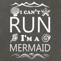I Can't Run I'm A Mermaid Cotton Canvas Backpack