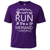 I Can't Run I'm A Mermaid Cooling Performance Crew T-Shirt