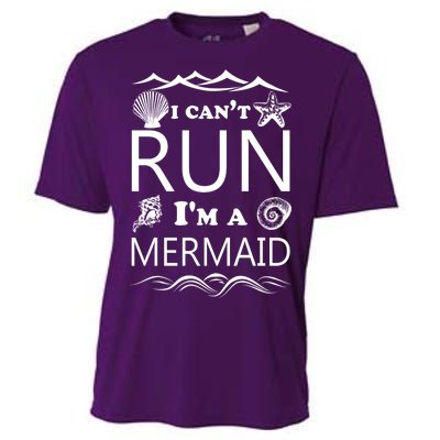 I Can't Run I'm A Mermaid Cooling Performance Crew T-Shirt