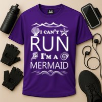 I Can't Run I'm A Mermaid Cooling Performance Crew T-Shirt