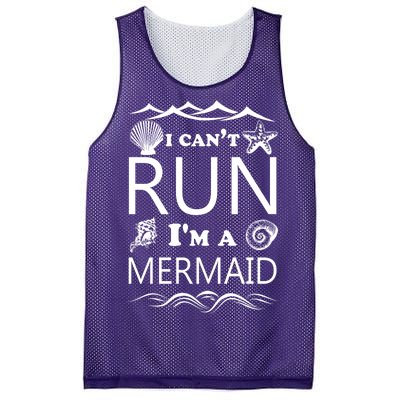 I Can't Run I'm A Mermaid Mesh Reversible Basketball Jersey Tank