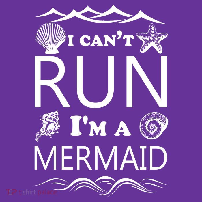 I Can't Run I'm A Mermaid Youth Performance Sprint T-Shirt