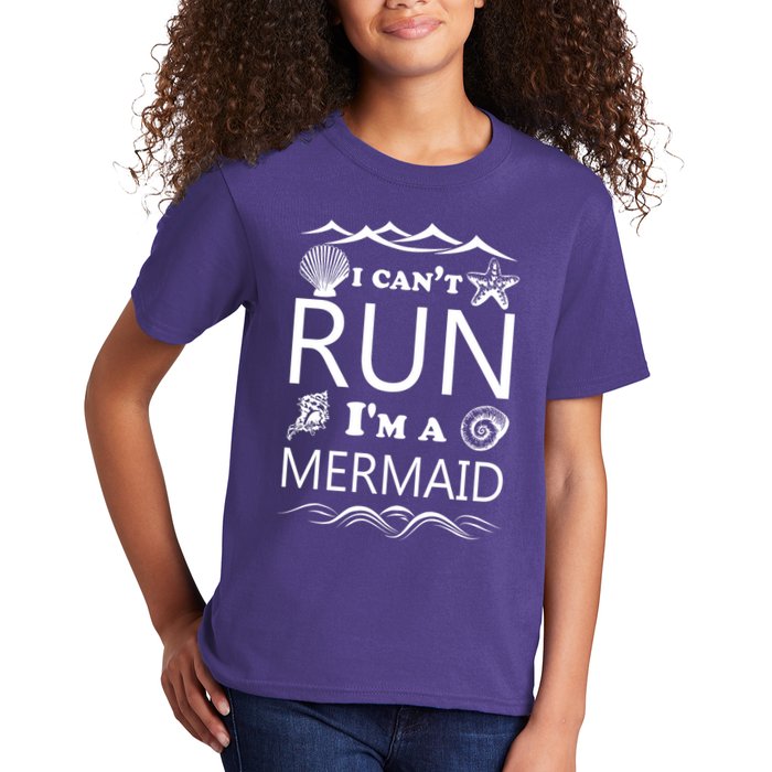 I Can't Run I'm A Mermaid Kids T-Shirt