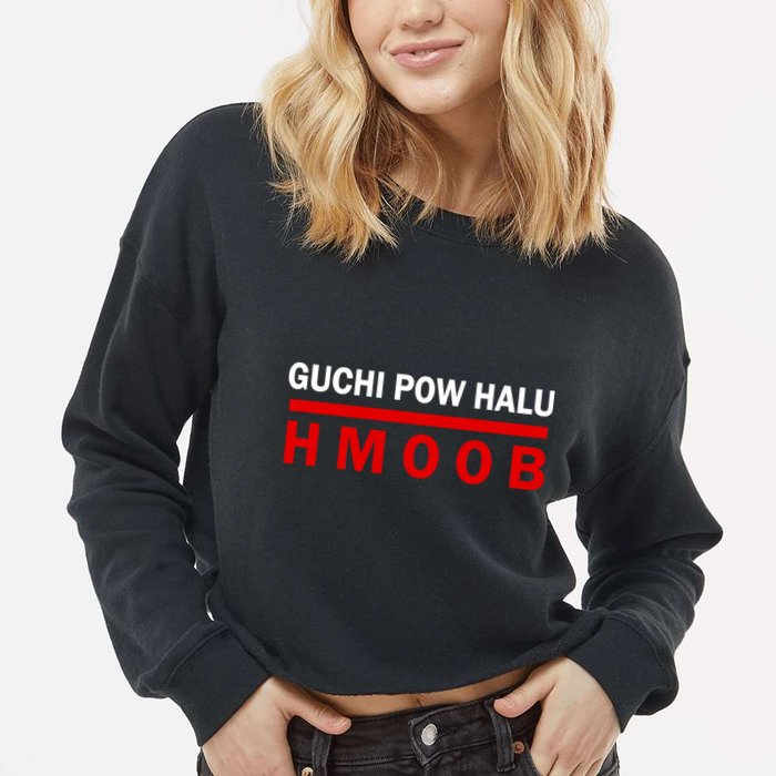 I Can't Speak Hmong Cropped Pullover Crew