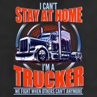 I Can't Stay At Home I'm A Trucker 15oz Campfire Ceramic Mug