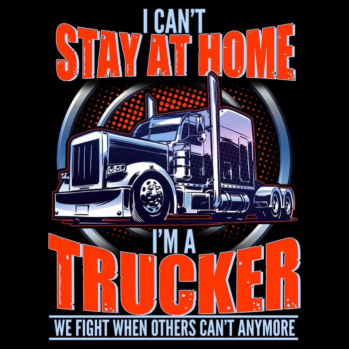 I Can't Stay At Home I'm A Trucker Cropped Pullover Crew