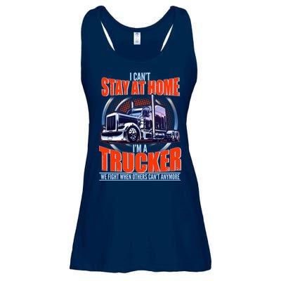 I Can't Stay At Home I'm A Trucker Ladies Essential Flowy Tank