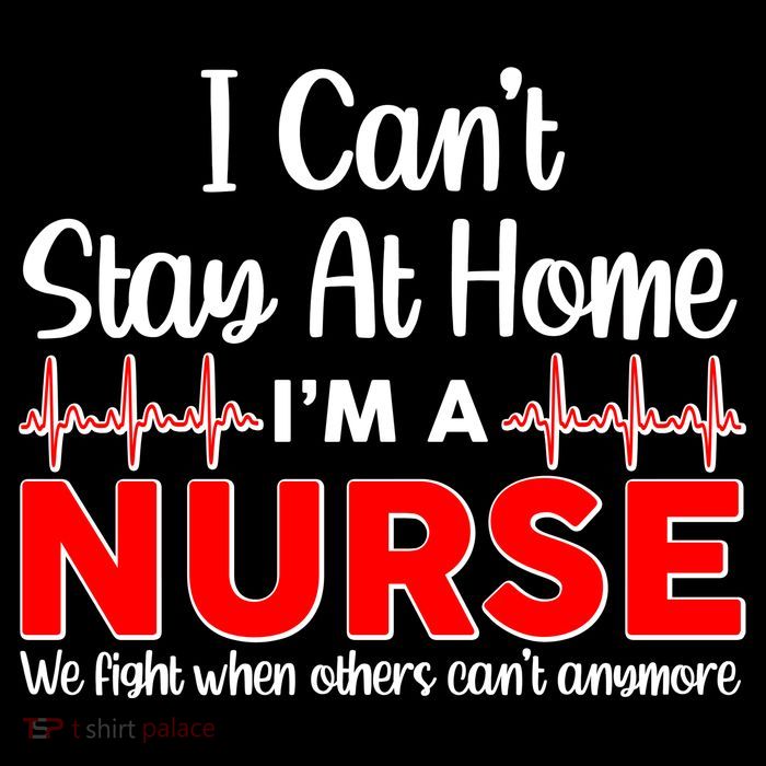 I Can't Stay Home I'm A Nurse Support Frontline Drawstring Bag