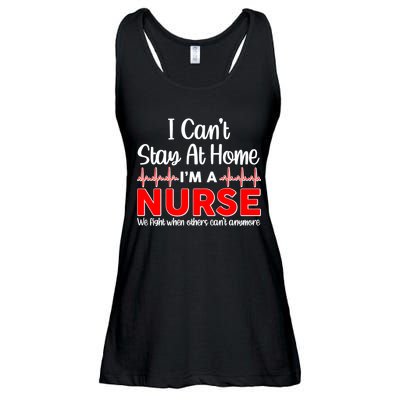 I Can't Stay Home I'm A Nurse Support Frontline Ladies Essential Flowy Tank