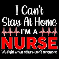 I Can't Stay Home I'm A Nurse Support Frontline Cropped Pullover Crew