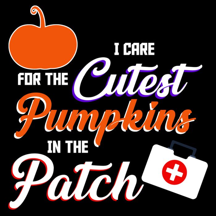 I Care For the Cutest Pumpkins In The Patch Halloween Nurse Impact Tech Backpack