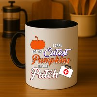 I Care For the Cutest Pumpkins In The Patch Halloween Nurse Mug