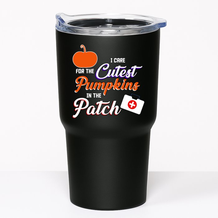 I Care For the Cutest Pumpkins In The Patch Halloween Nurse Tumbler