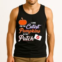 I Care For the Cutest Pumpkins In The Patch Halloween Nurse Tank Top