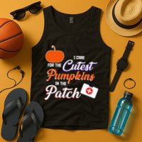 I Care For the Cutest Pumpkins In The Patch Halloween Nurse Tank Top