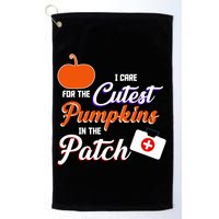 I Care For the Cutest Pumpkins In The Patch Halloween Nurse Golf Towel