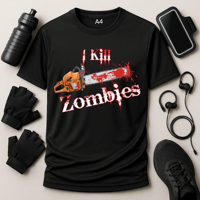 I Chainsaw Zombies Performance Shirt
