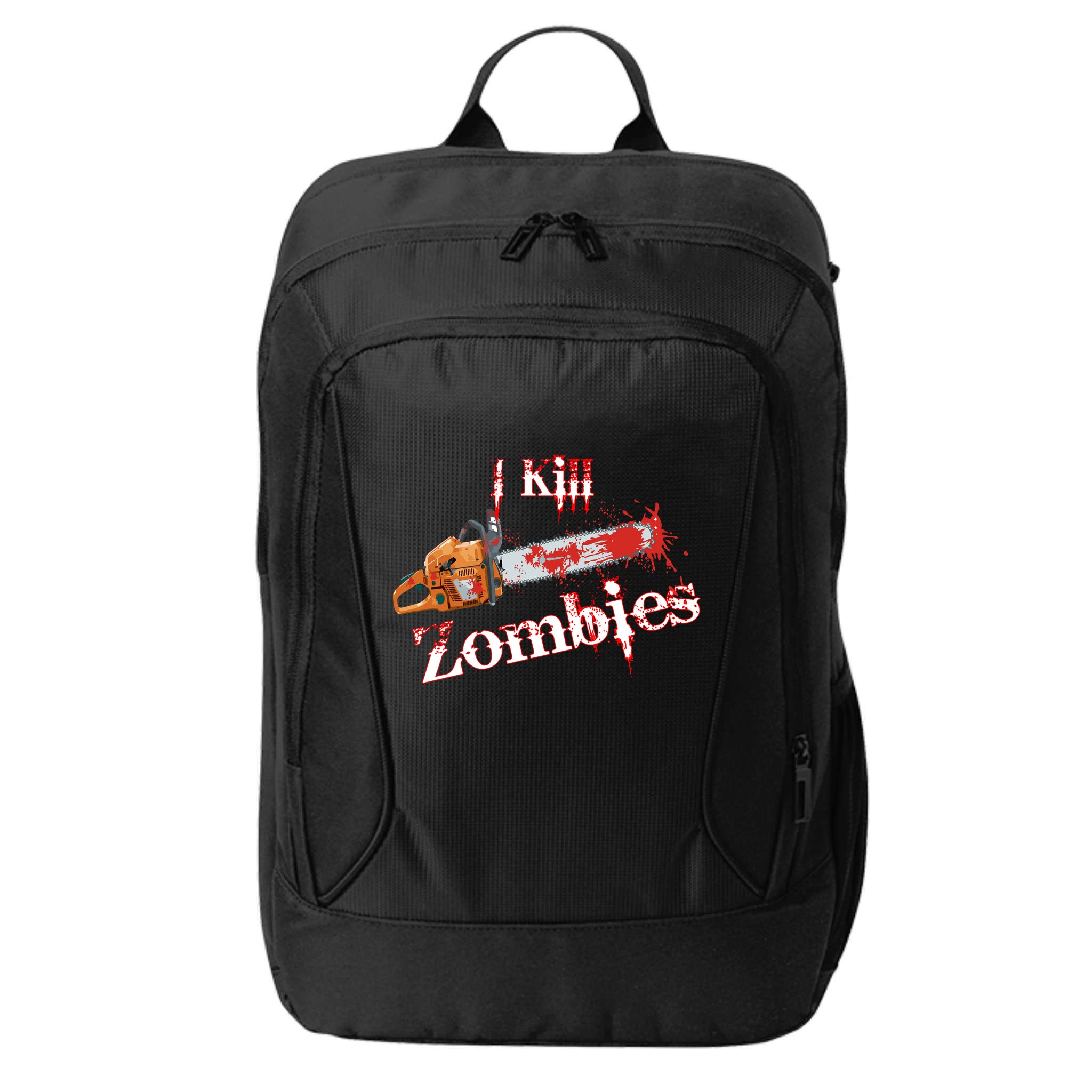 I Chainsaw Zombies City Backpack