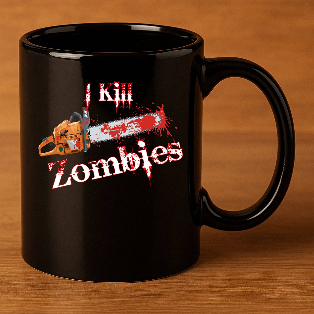 I Chainsaw Zombies 11oz C Handle Ceramic Mug