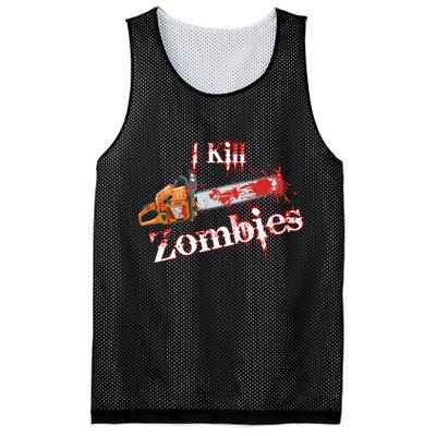 I Chainsaw Zombies Mesh Reversible Basketball Jersey Tank