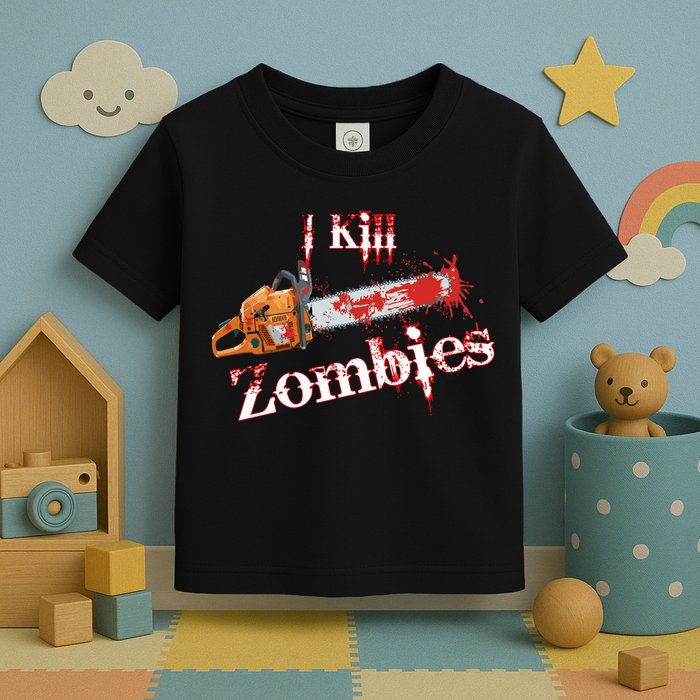 I Chainsaw Zombies Toddler T-Shirt