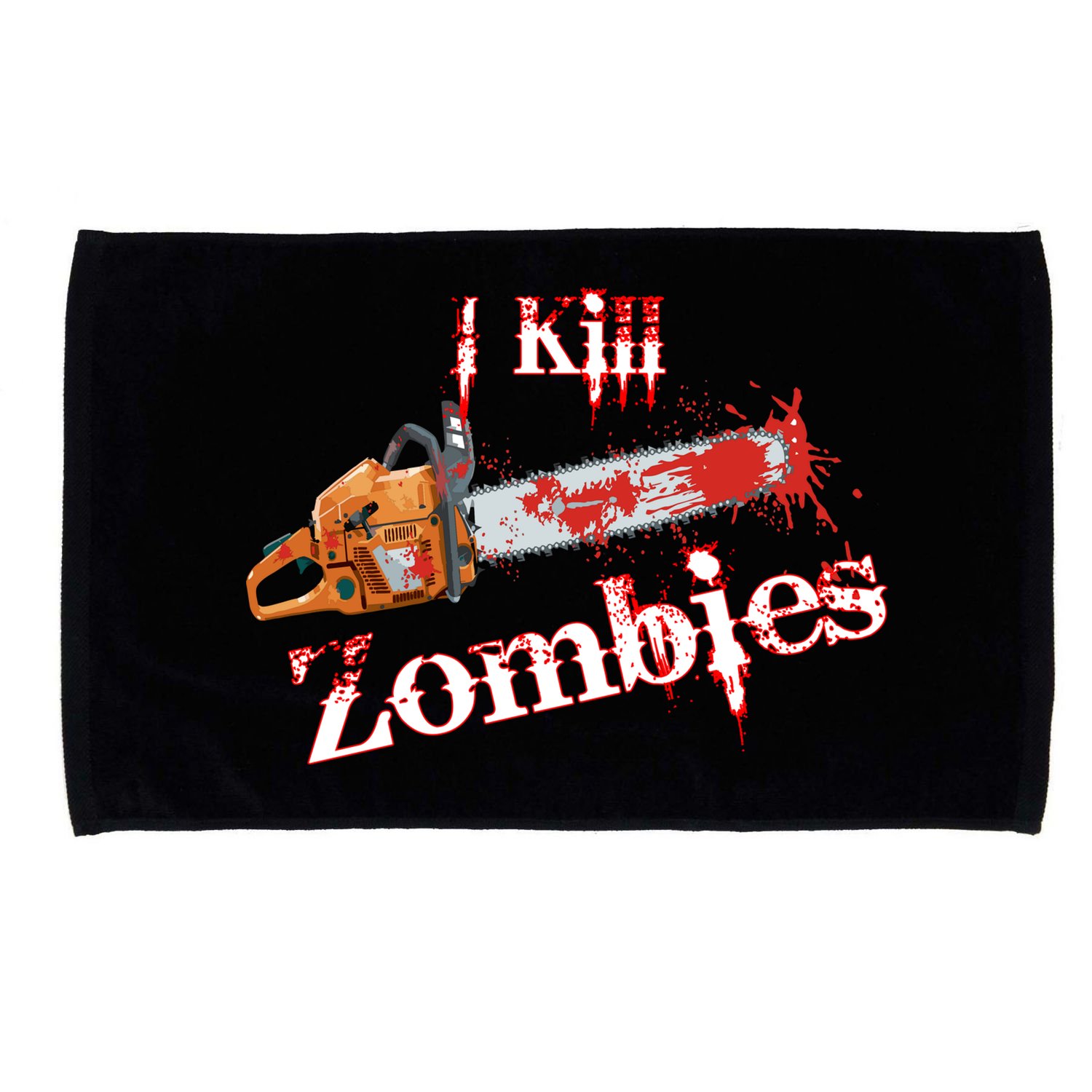 I Chainsaw Zombies Microfiber Hand Towel