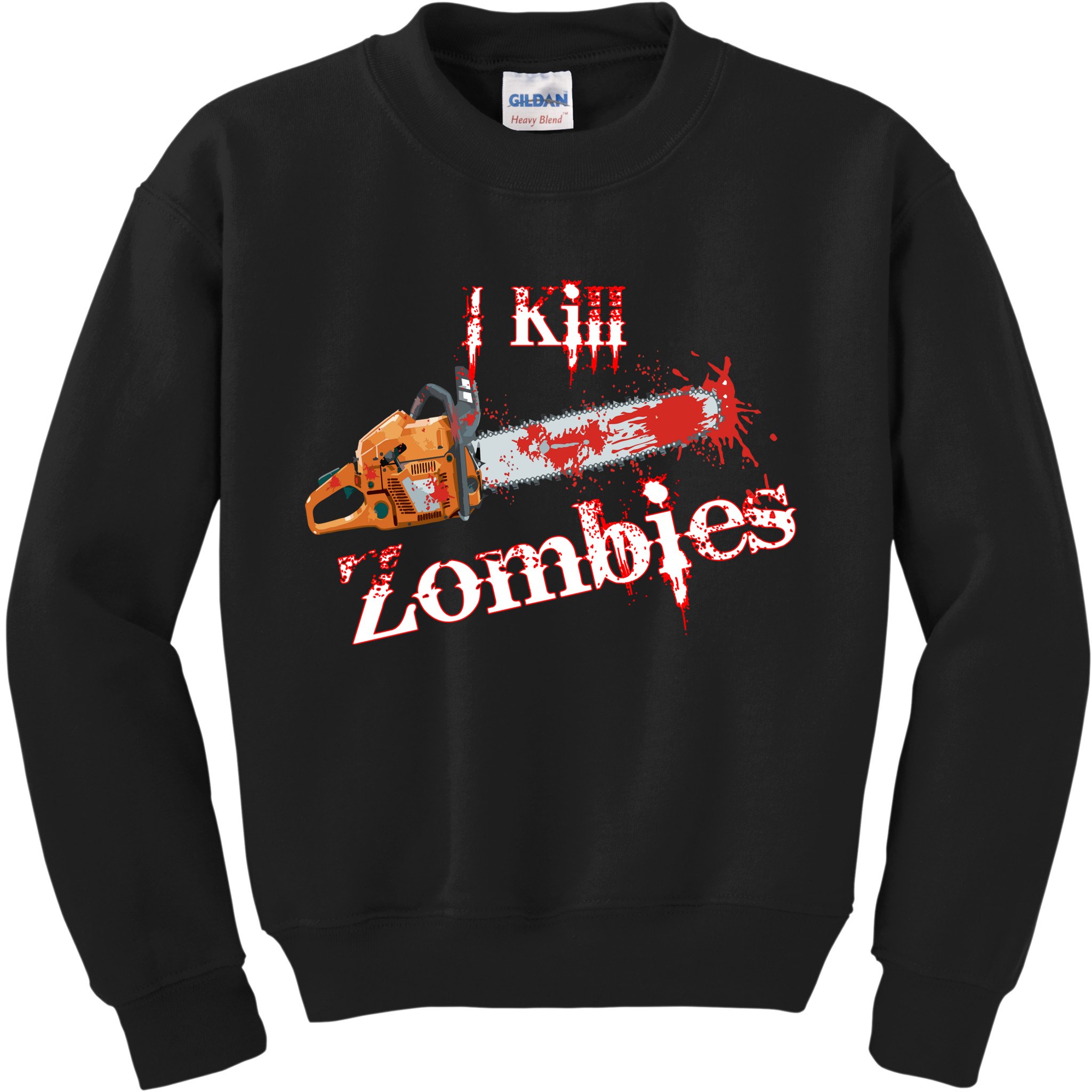 I Chainsaw Zombies Kids Sweatshirt
