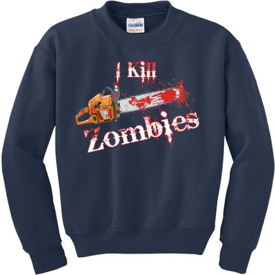 I Chainsaw Zombies Kids Sweatshirt